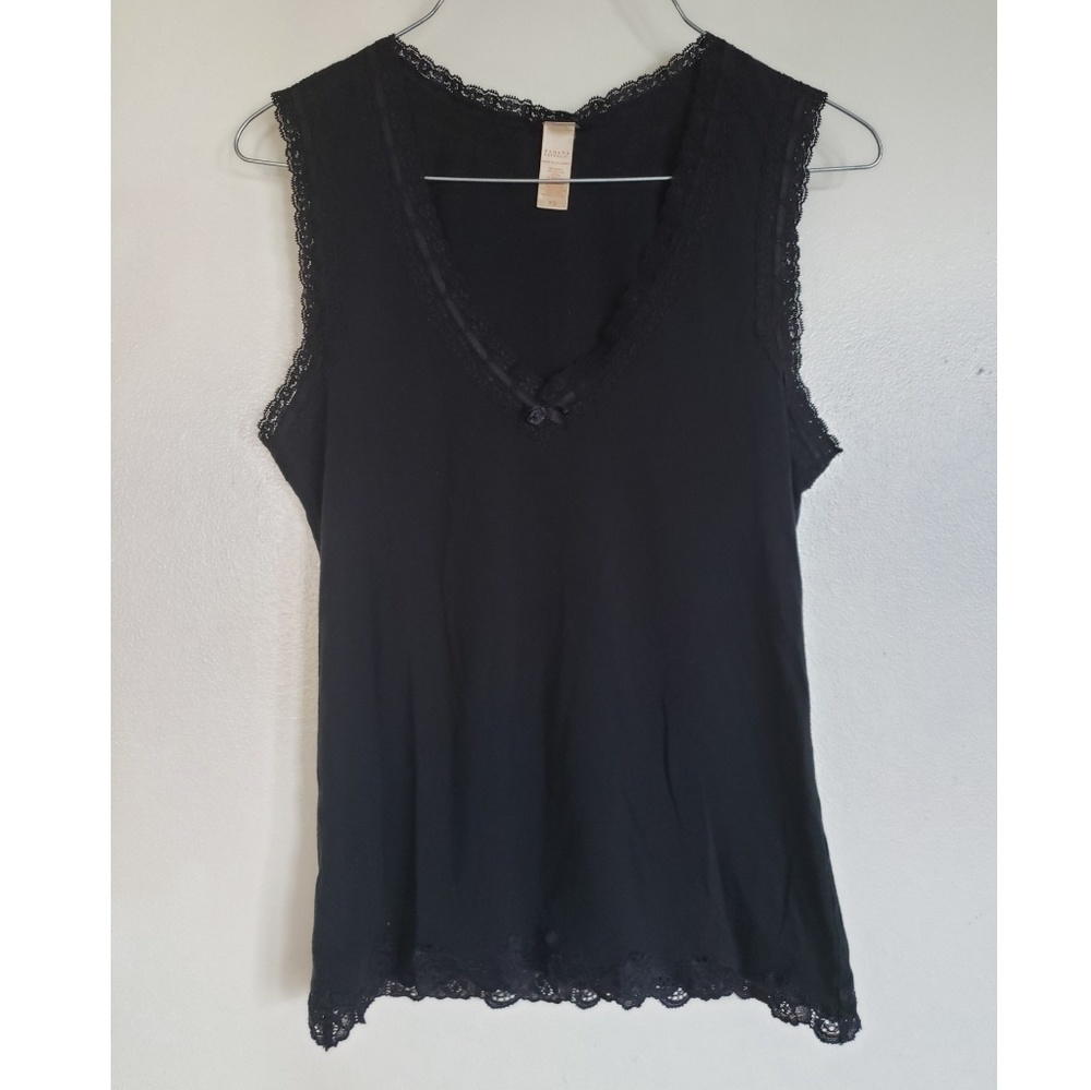 Banana Republic black lace tank top